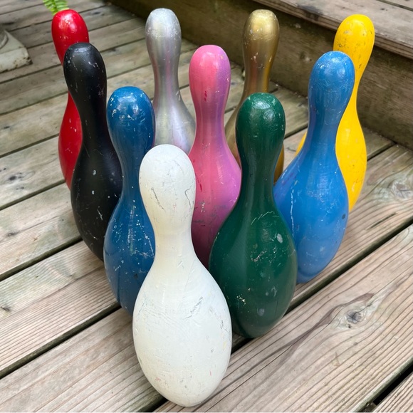 Vintage Wood Bowling Pin - Picture 7 of 7